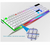 Kit de teclado + mouse semimecânico gamer led rgb branco m400 - comprar online