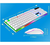 Kit de teclado + mouse semimecânico gamer led rgb branco m400 - comprar online