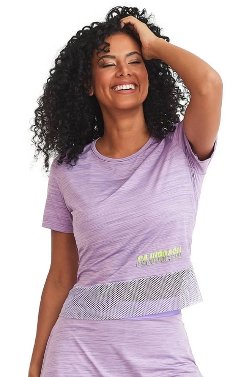 Camiseta run compression - Mulher elastica - Áurea Fit