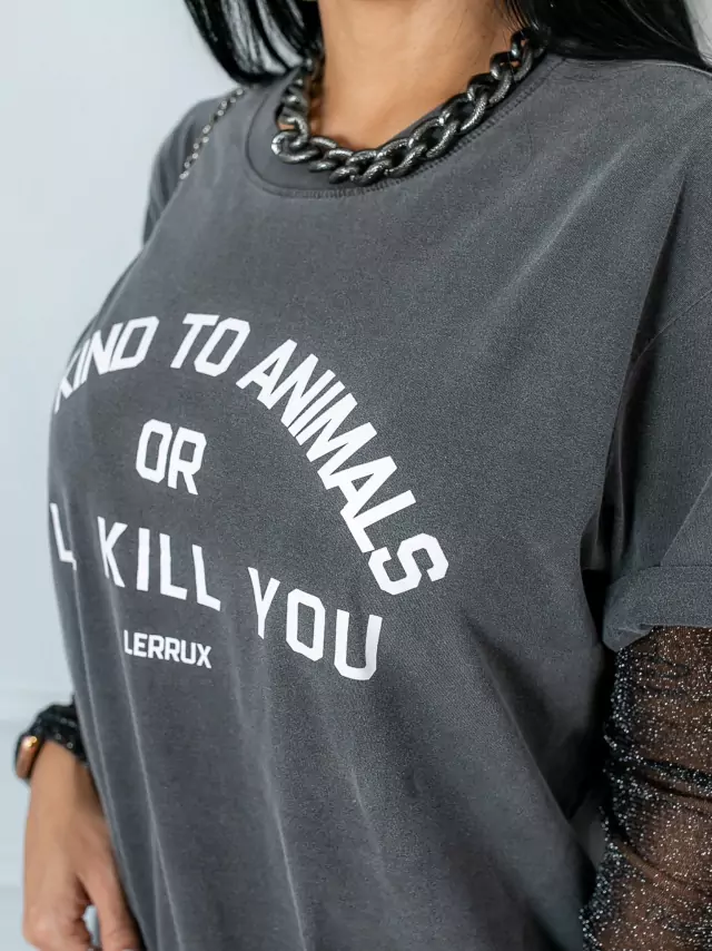 T-Shirt Feminina Be Kind To Animals - Selfie Store