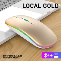 Mouse Bluetooth sem fio recarregável - Luminous 2.4G USB Wirele na internet