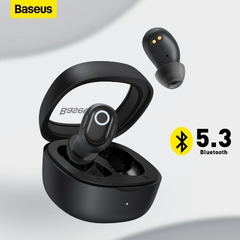 Baseus WM02 Fones de ouvido sem fio TWS Bluetooth 5.3 Fones de ouvido, mini e co na internet