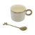 54311 TAZA CHIC ELEGANTE CUCHARA DORADA