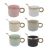 54311 TAZA CHIC ELEGANTE CUCHARA DORADA