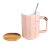 Imagen de 54304 TAZA FANCY TAPA BAMBÚ Y CUCHARA