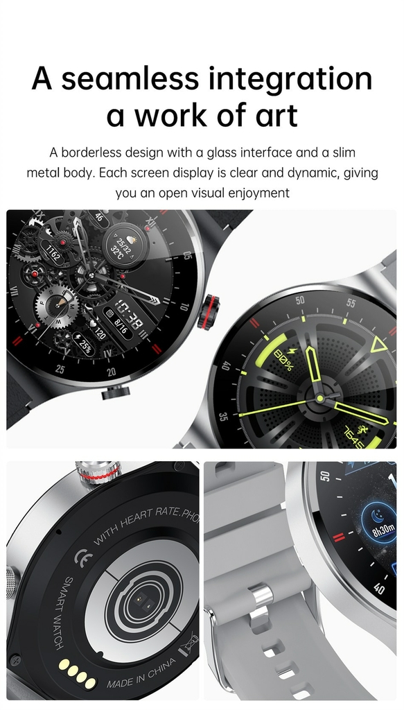 Xiaomi NFC Bluetooth Call Smart Watch Men Full Screen Sports Bracelet  Waterproof