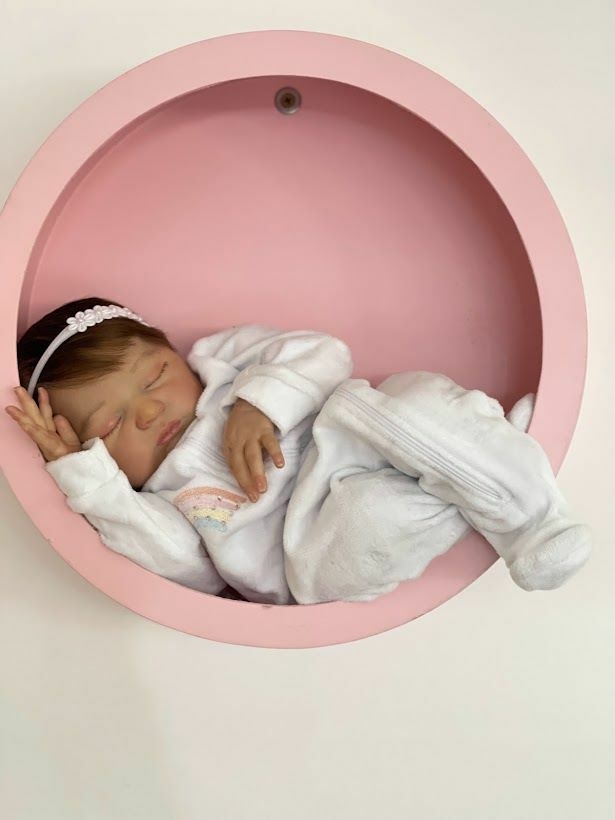 Bebê Reborn Boneca Dormindo Realista Feita A Mão