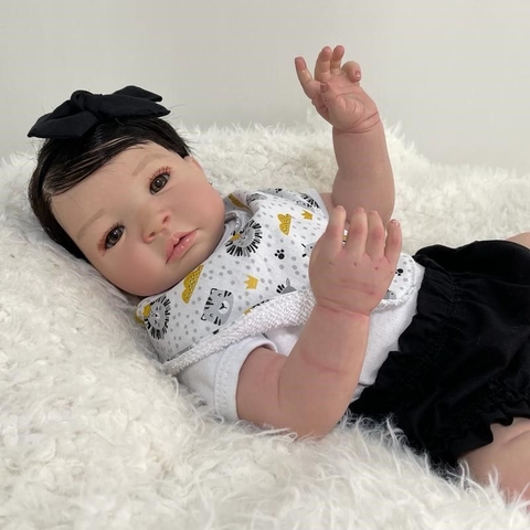 BEBÊ REBORN REALISTA MENINA TATA PRINCESA