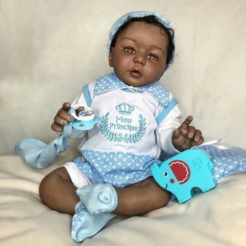 Bebê Reborn Kylin Negra Menina