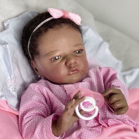 Bebê Reborn Kylin Negra Menina