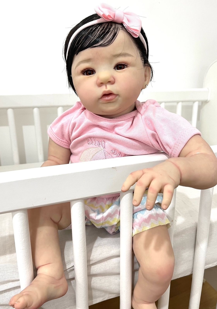 Bebê Reborn Realista - Abigail Pode Dar Banho
