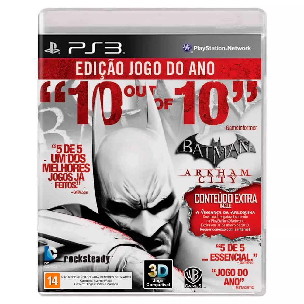 Batman: Arkham City - Game of the Year Edition (Usado) - PS3