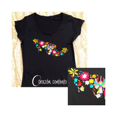 PLAYERA MANGA CORTA COLOR NEGRO TALLA 5