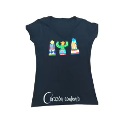 PLAYERA MANGA CORTA COLOR NEGRO TALLA 9
