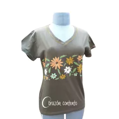 PLAYERA MANGA CORTA COLOR GRIS TALLA 11