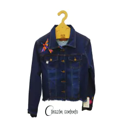 CHAMARRA MEZCLILLA OSCURA TALLA MEDIANA - comprar en línea