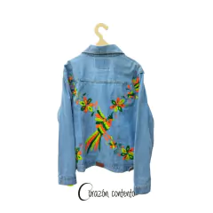CHAMARRA MEZCLILLA MEDIA TALLA DOBLE EXTRA GRANDE