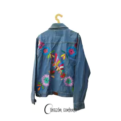 CHAMARRA MEZCLILLA MEDIA TALLA DOBLE EXTRA GRANDE