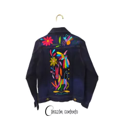 CHAMARRA MEZCLILLA OSCURA TALLA EXTRA CHICA