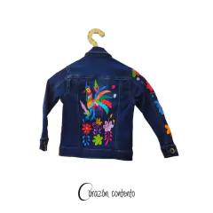 CHAMARRA MEZCLILLA OSCURA TALLA 6 AÑOS