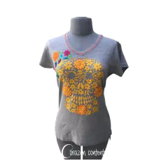 PLAYERA GRIS TALLA EXTRA GRANDE