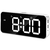 Grande Espelho Led Digital Música Despertador Snooze Casa Decoração de Parede na internet