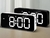 Grande Espelho Led Digital Música Despertador Snooze Casa Decoração de Parede - comprar online