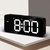 Grande Espelho Led Digital Música Despertador Snooze Casa Decoração de Parede - comprar online