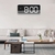 Grande Espelho Led Digital Música Despertador Snooze Casa Decoração de Parede - comprar online