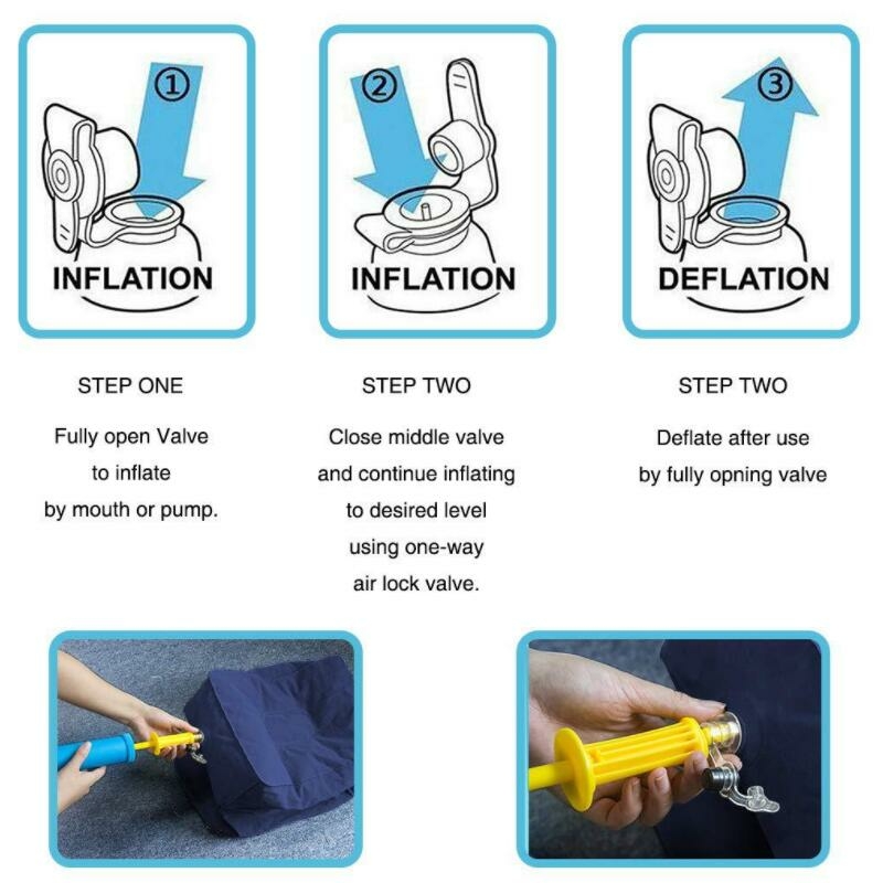 Cojín de aire inflable Almohada de viaje Reposacabezas Cojines de