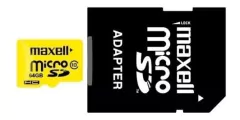 Memoria Micro Sd Xc 64gb Maxell Original Clase 10 Ideal 4k