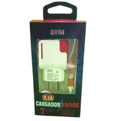 CARGADOR RAPIDO DIGI CELL 3.1 MICRO USB