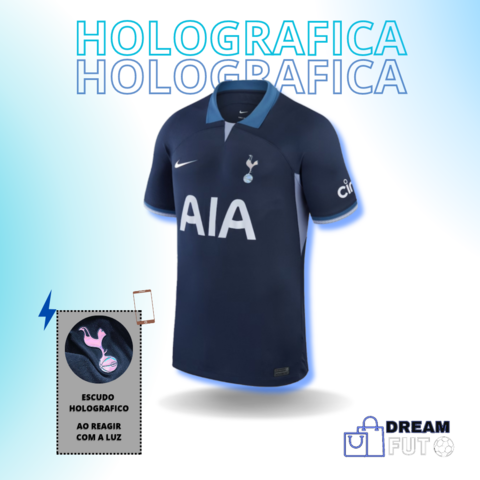 CAMISA TOTTENHAM HOTSPUR 2023, UNIFORME RESERVA JOGADOR