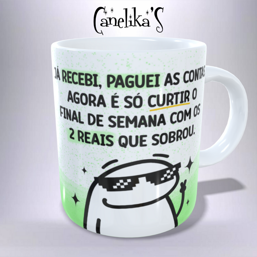 Caneca Gírias Preta