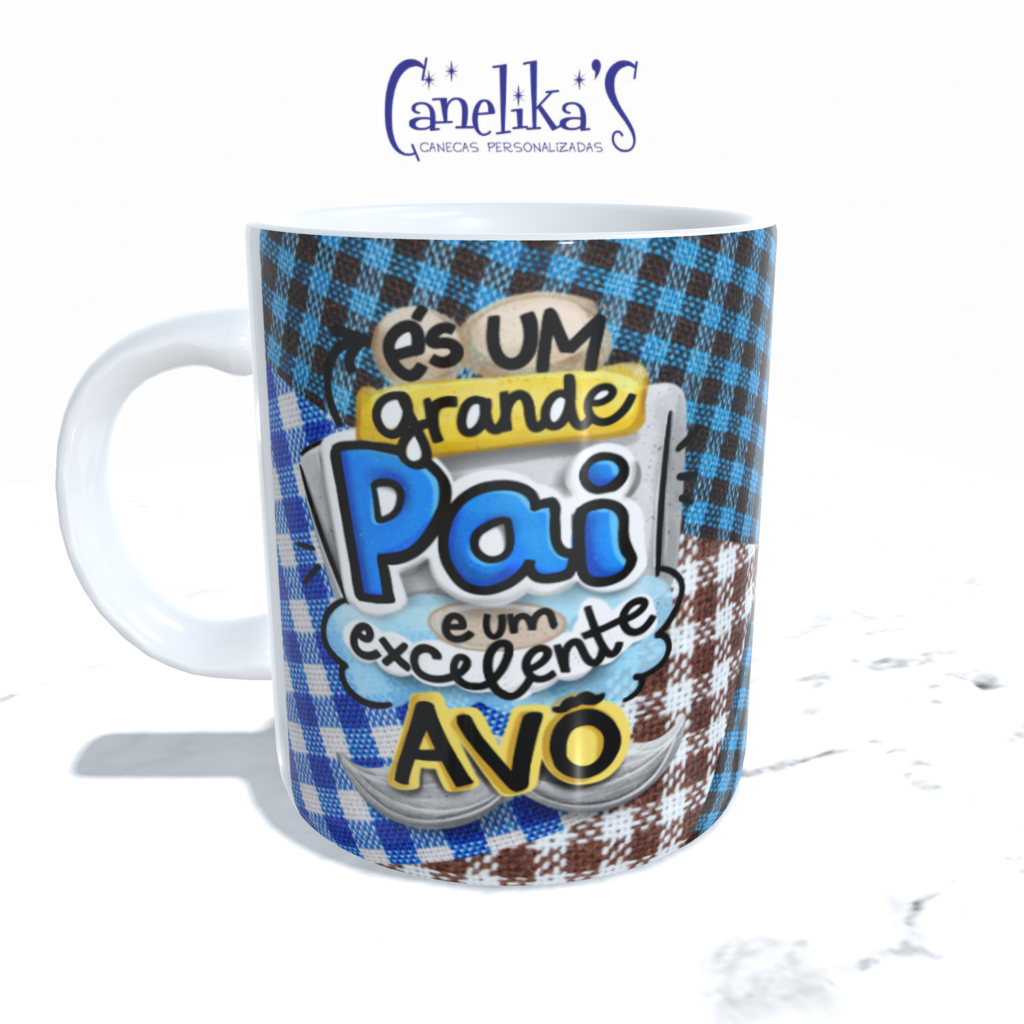 Caneca Frases que Pai Fala Bento Flork Feliz Dia Dos Pais