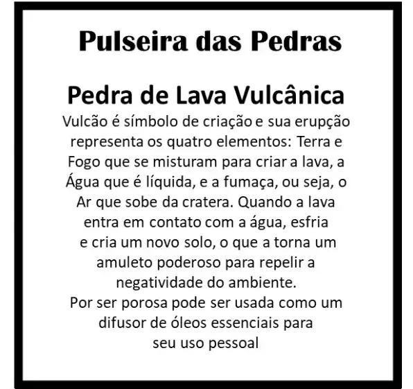 Pulseira 8 mm dos 4 Elementos: Ar, Água, Terra e Fogo