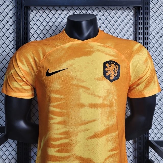 Camisa Seleção da Holanda Home 22/23 Torcedor Nike Masculina - Laranja