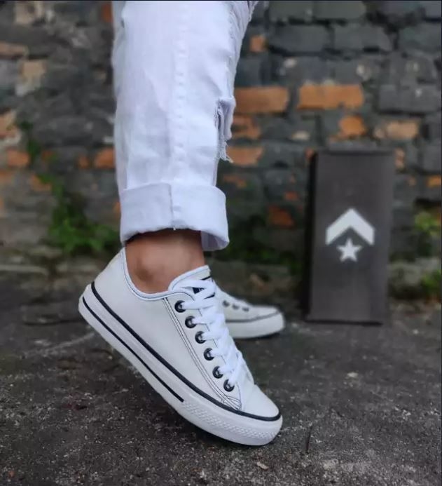 All Star Branco Couro - Comprar em Sam Shoes