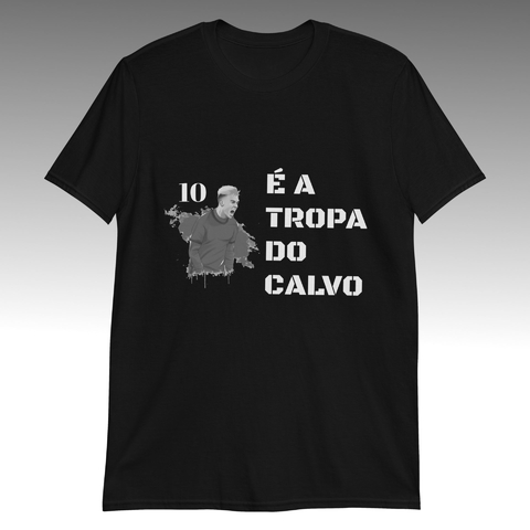 Camiseta Tropa do Calvo Preta | Gildan 64000