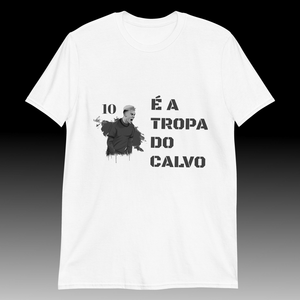 Camiseta Tropa do Calvo Branca | Gildan 64000