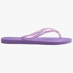 Havaianas Slim Logo Metallic Roxo Prisma - +UP