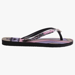 Havaianas Infantil Slim Glitter II Preto - +UP