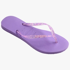 Havaianas Slim Logo Metallic Roxo Prisma - comprar online