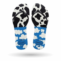 Havaianas Flat Mix Branco/Preto/Azul