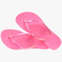 Havaianas Slim Glitter Neon Rosa Macaron na internet