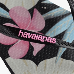 Havaianas Slim Floral Preto - loja online