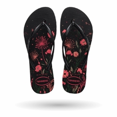 Havaianas Slim Organic Preto/Rosa