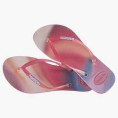 Havaianas Slim Metallic Rainbow Pink Limonade na internet