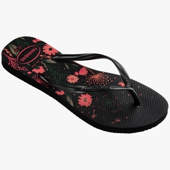 Havaianas Slim Organic Preto/Rosa - comprar online