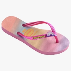 Havaianas Infantil Slim Glitter II Pink Limonade - comprar online